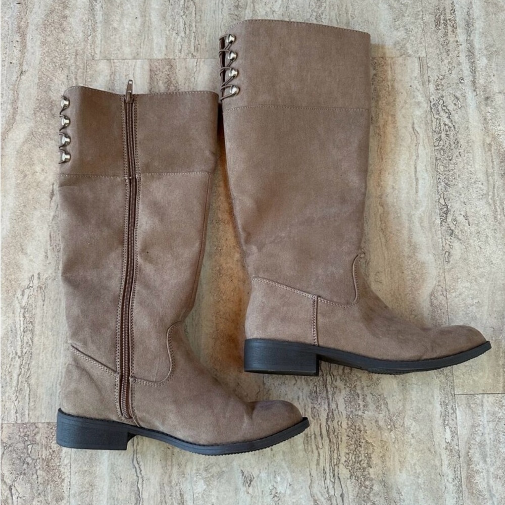 Lauren Conrad Tall Taupe Boots